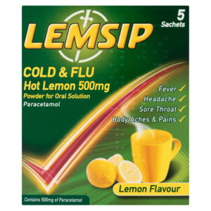 Lemsip Cold and Flu Lemon 5 Pack