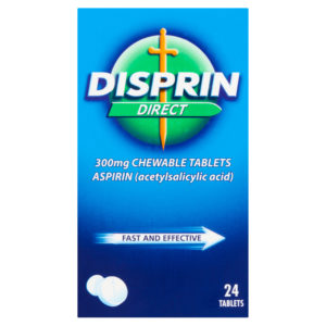 Disprin Direct Aspirin 24 Chewable Tablets
