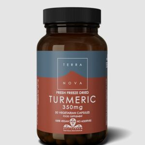 TERRANOVA NUTRITION TURMERIC FRESH FREEZE DRIED 350MG 50CAPS