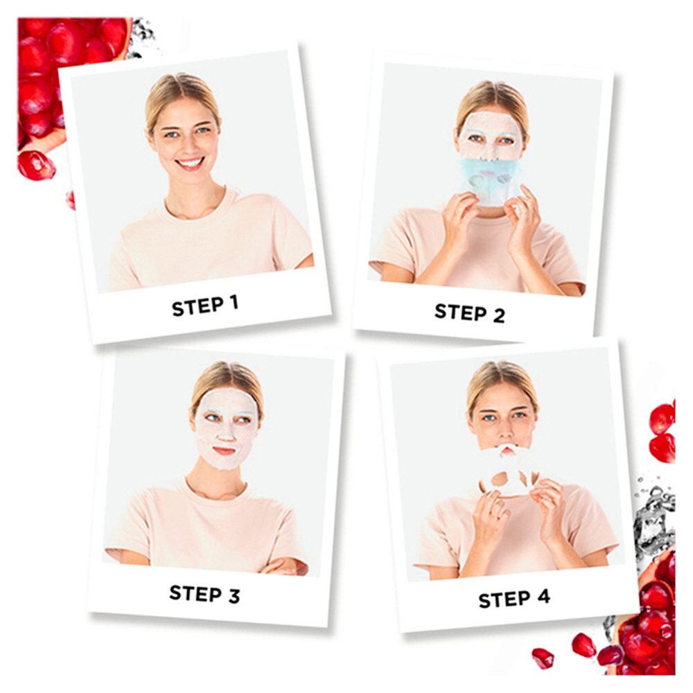 Garnier Moisture Bomb Pomegranate Hydrating Face Sheet Mask Dehydrated Skin