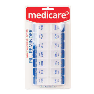 Medicare Ex Large 7 Day AM/PM Push Button Pill Box