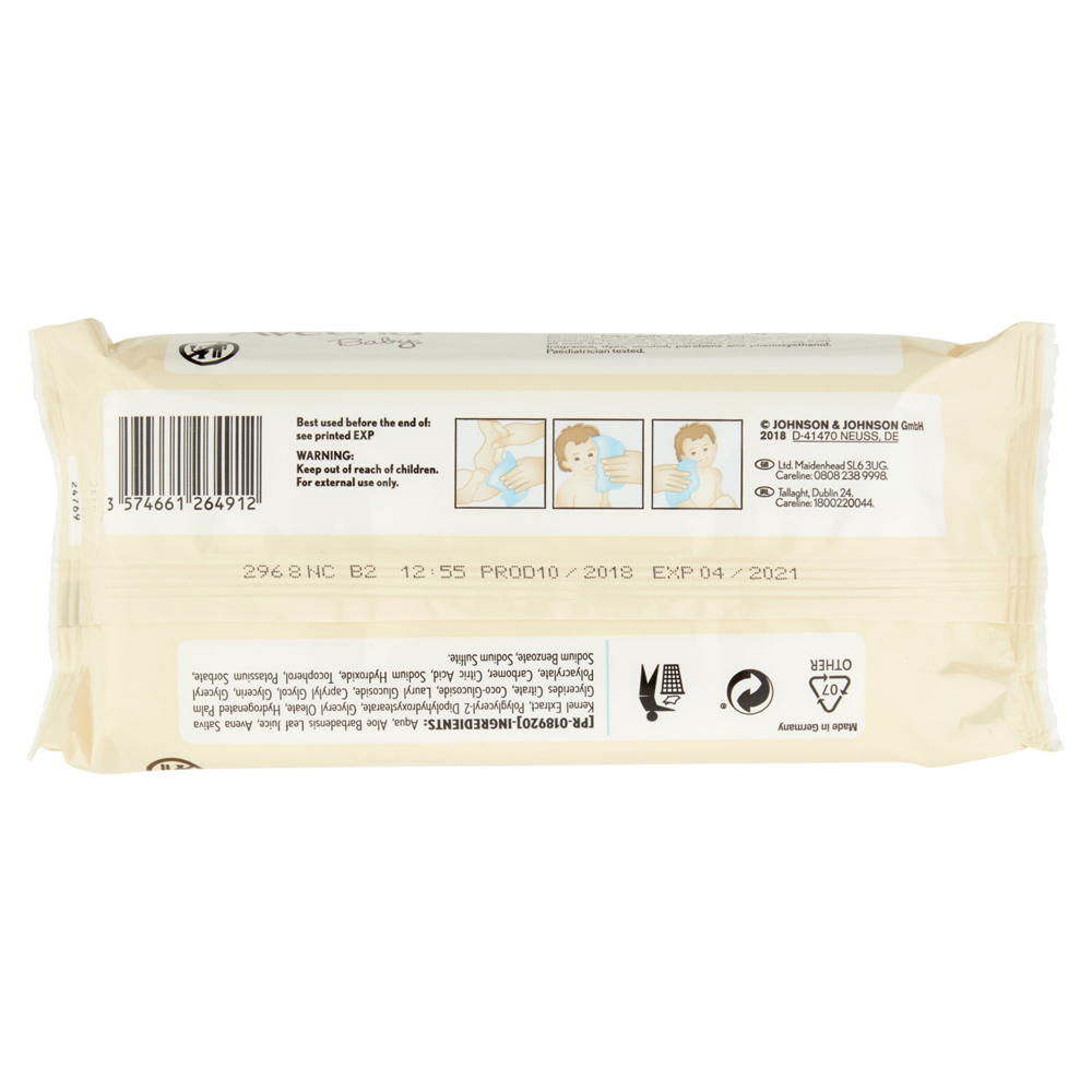 Aveeno Baby Daily Care Baby Wipes 72 Wipes