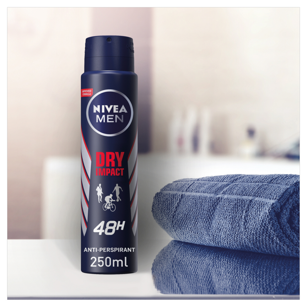 Nivea MEN Dry Impact Anti-Perspirant Deodorant Spray 250ml