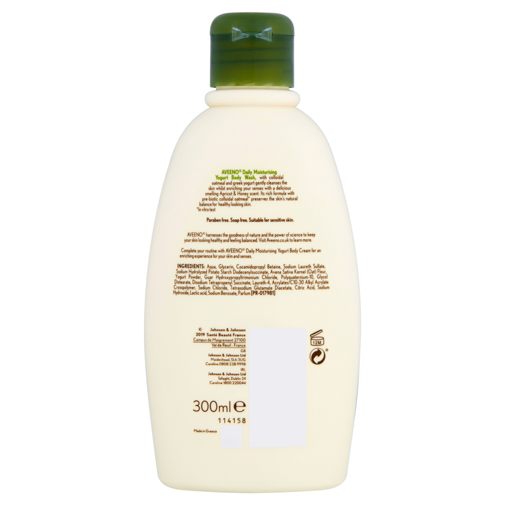 Aveeno Daily Moist Yogurt Body Wash Apricot & Honey 300ml