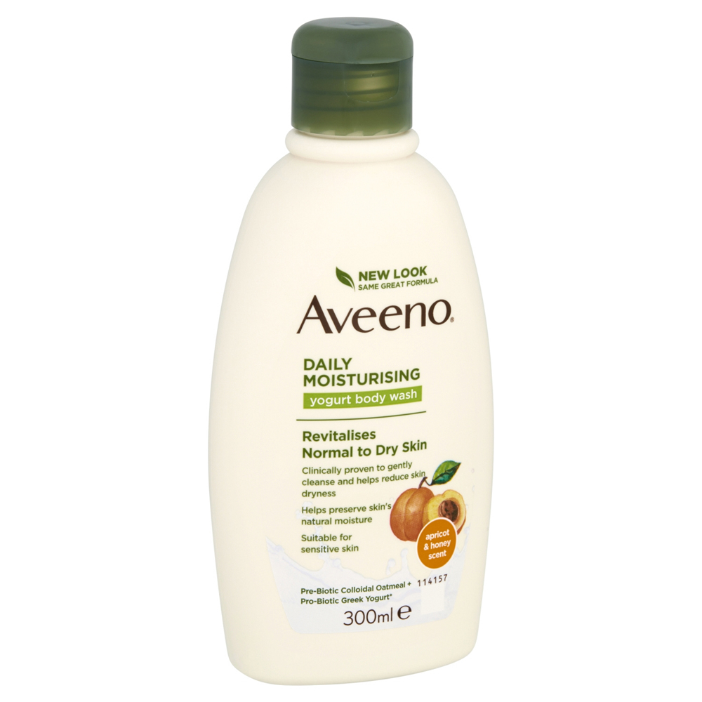 Aveeno Daily Moist Yogurt Body Wash Apricot & Honey 300ml