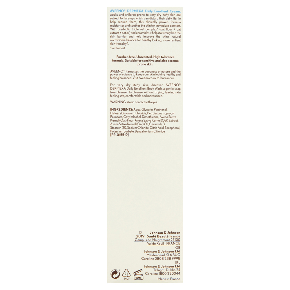 Aveeno Dermexa Emollient Cream 200ml