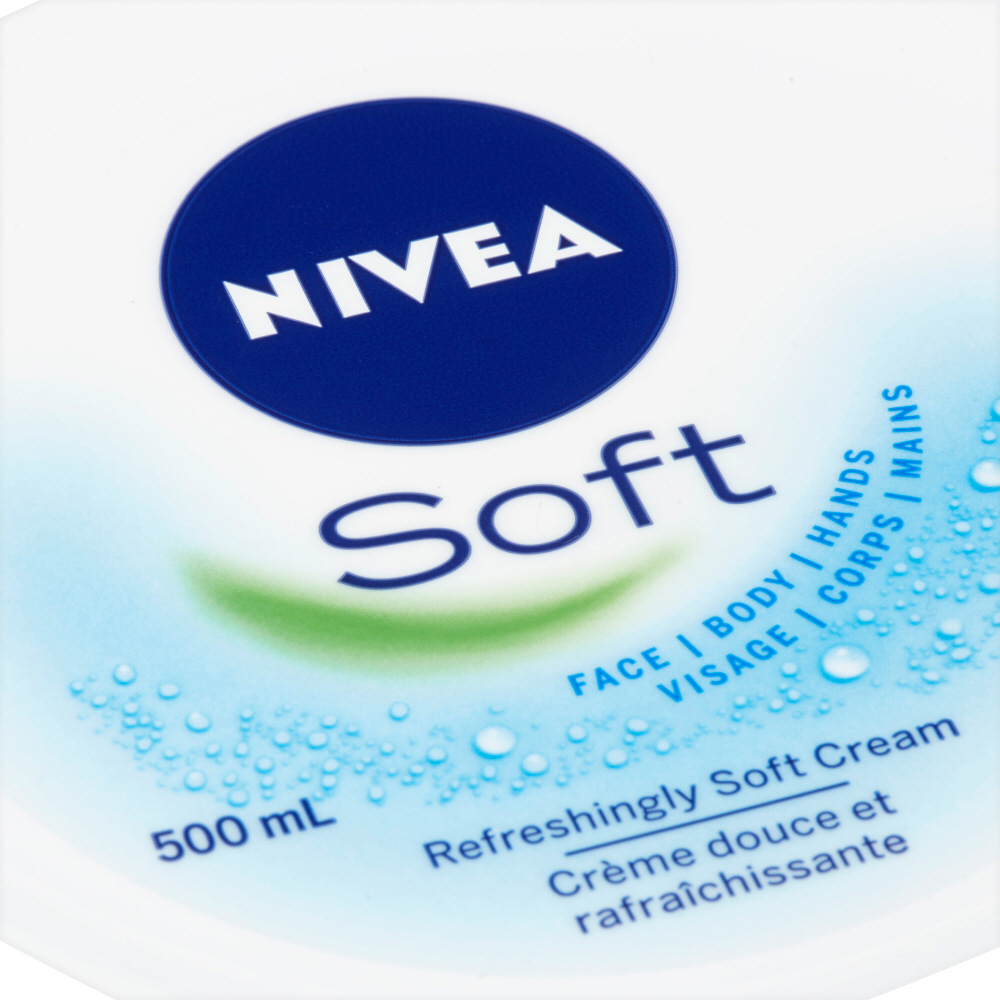 Nivea Soft Moisturiser for Body, Face & Hands 500ml