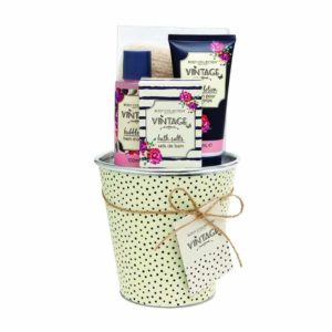 BODY COLLECTION VINTAGE PLANT POT BATH SET