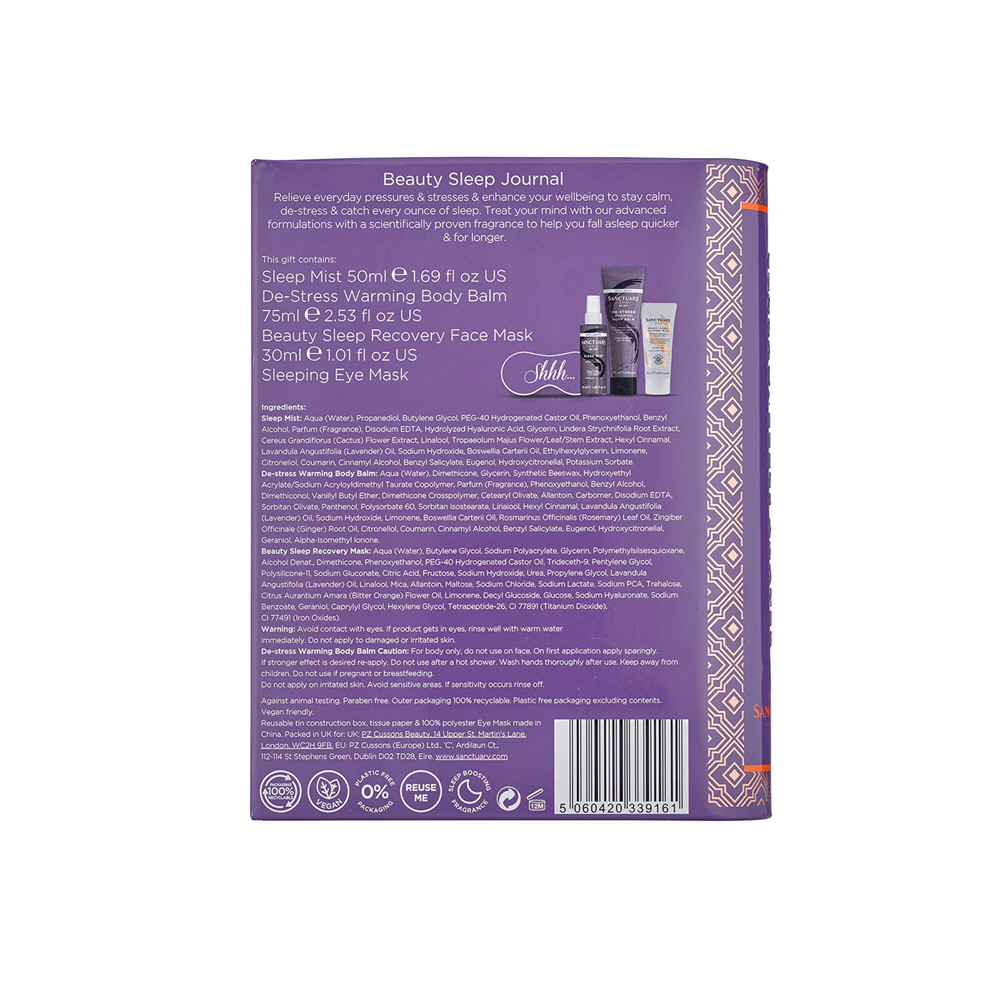 Sanctuary Spa Beauty Sleep Journal Gift Set