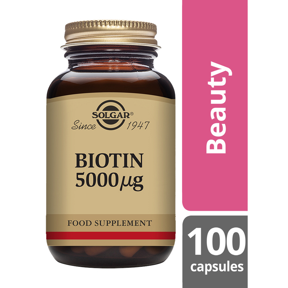 Solgar Biotin 5000 &mu;g  Vegetable Capsules - Pack of 100