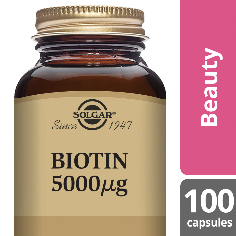 Solgar Biotin 5000 &mu;g  Vegetable Capsules - Pack of 100
