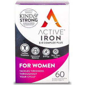 Active Iron Women with Active Multivitamin | 30 Iron Capsules & 30 Active Multivitamins |