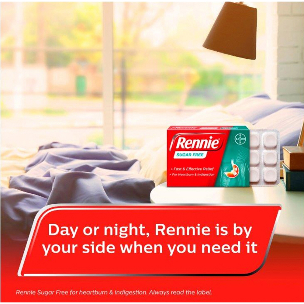 Rennies Sugar Free Chewable Tablets 24 Pack