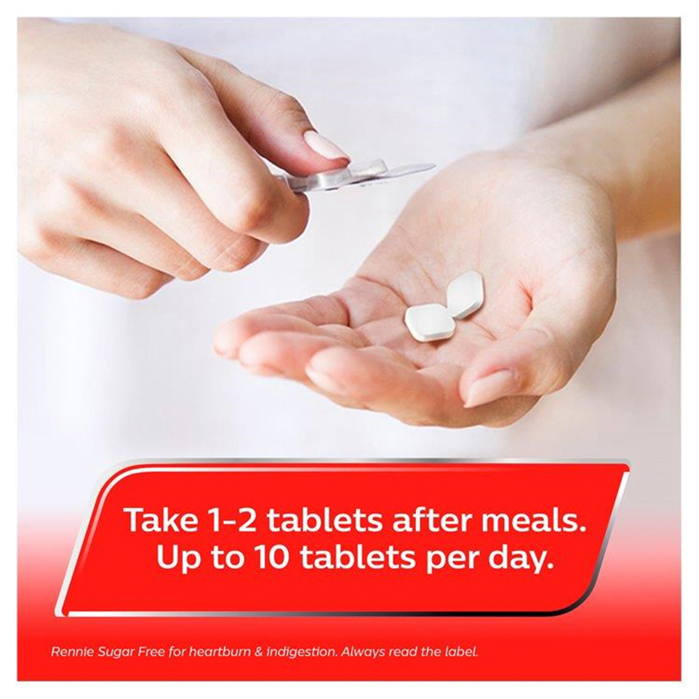 Rennies Sugar Free Chewable Tablets 24 Pack