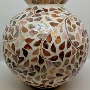 CAPIZ NATURAL VASE 25CM
