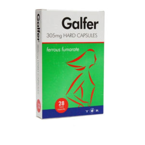 Galfer 305mg; 28 Hard Capsules