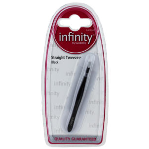 Infinity Black Tweezer Straight