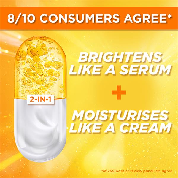Garnier SKIN ACTIVE VITAMIN C 2IN1 BRIGHTENING SERUM CREAM SPF25