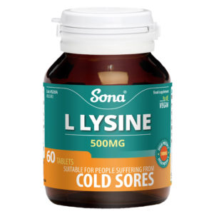 Sona L Lysine 500mg 60 Tablets