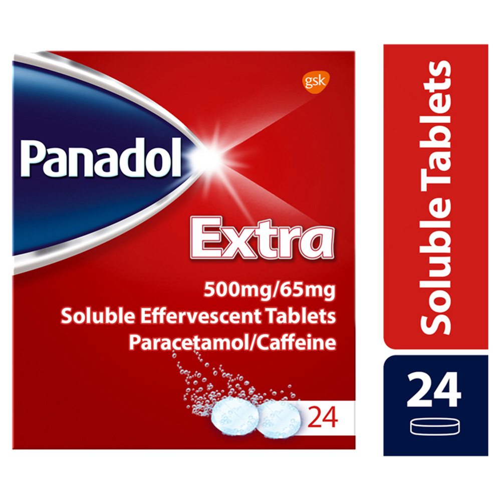 Panadol Extra 500mg/65mg Soluble Effervescent Tablets 24s