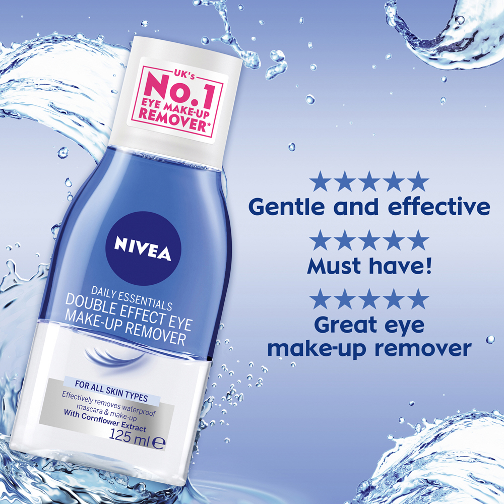 Nivea Daily Essentials Double Effect Eye Make Up Remover 125ml