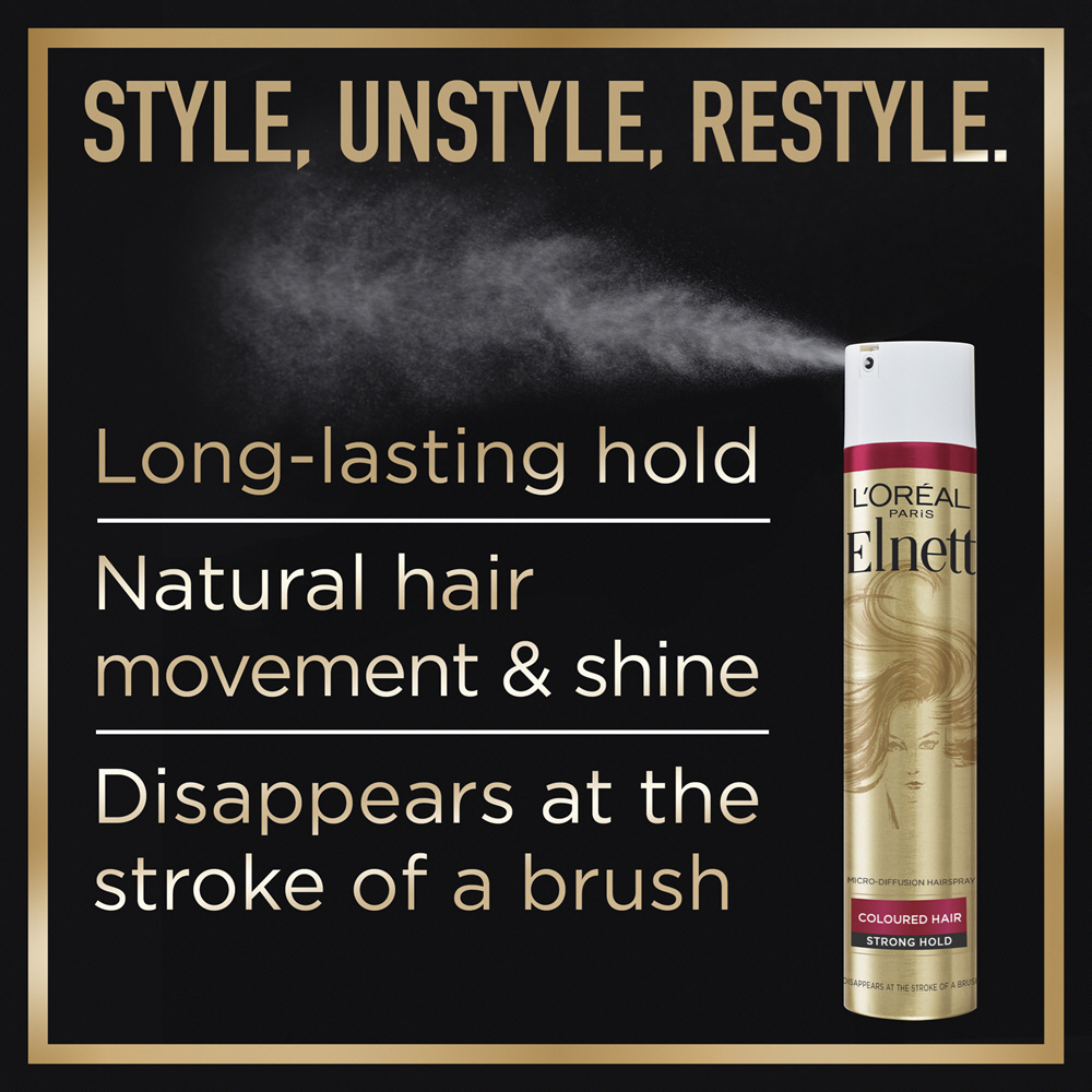 L'Or&eacute;al Elnett Strong Hold Shine Hairspray 75ml