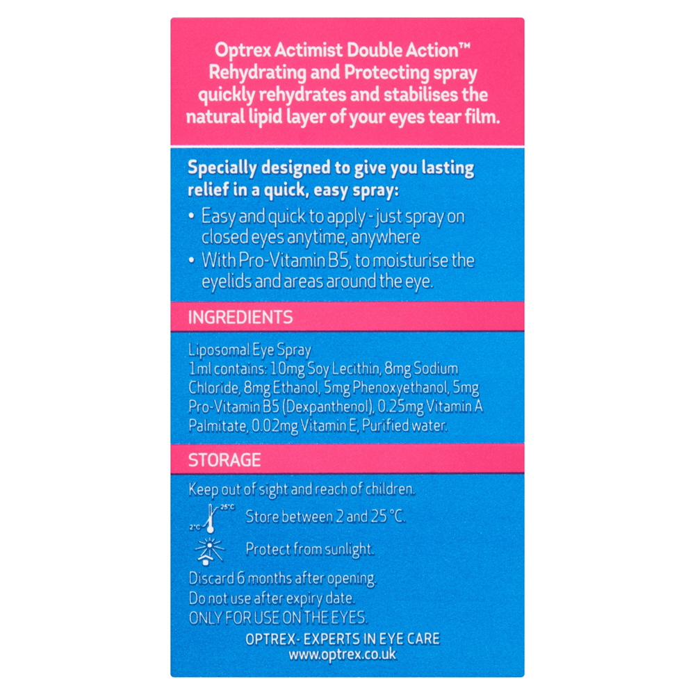 Optrex ActiMist Double Action Dry and Tired Eyes Spray 10ml
