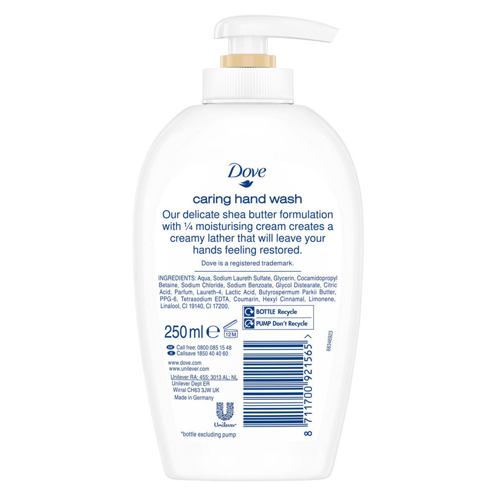 Dove Purely Pampering Shea Butter & Warm Vanilla Hand Wash 250ml