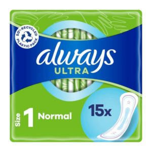 ALWAYS ULTRA PADS NORMAL SIZE 1 15S