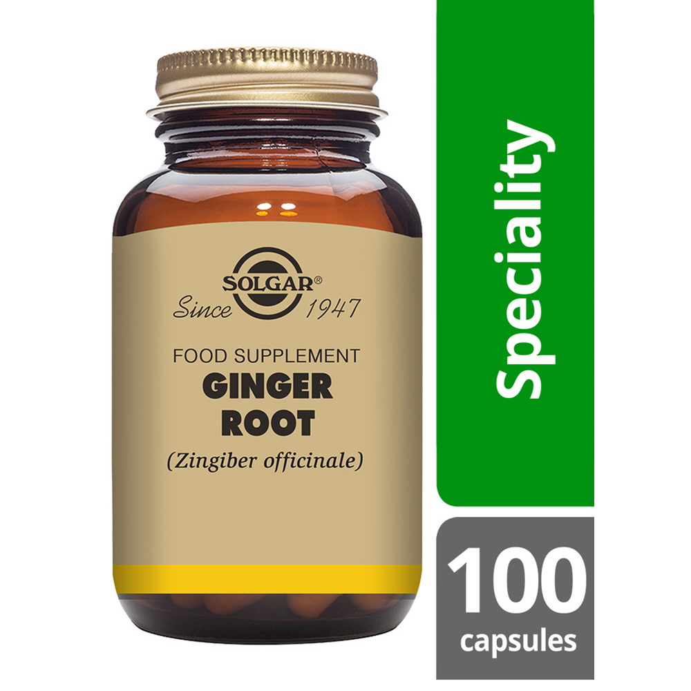 Solgar Ginger Root Vegetable Capsules - Pack of 100