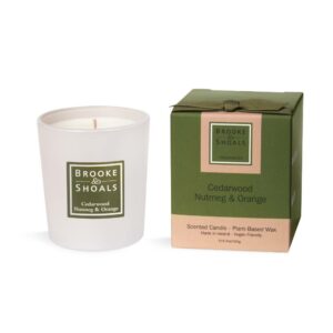 BROOKE & SHOALS Cedarwood Nutmeg and Orange Candle