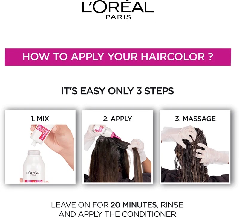 L'Oreal Paris Casting Creme Gloss Semi-Permanent Hair Dye, Brown Hair Dye 300 Darkest Brown