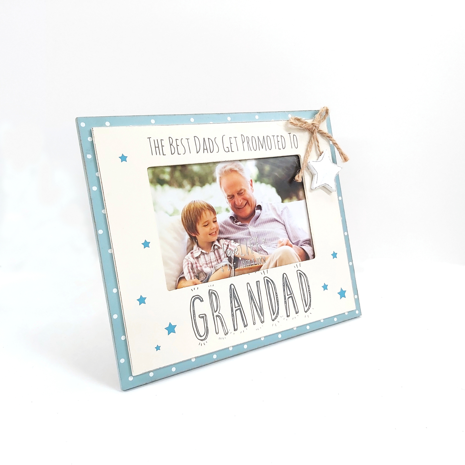 LOVE LIFE PHOTO FRAME 6" X 4" - PROMOTED TO GRANDAD