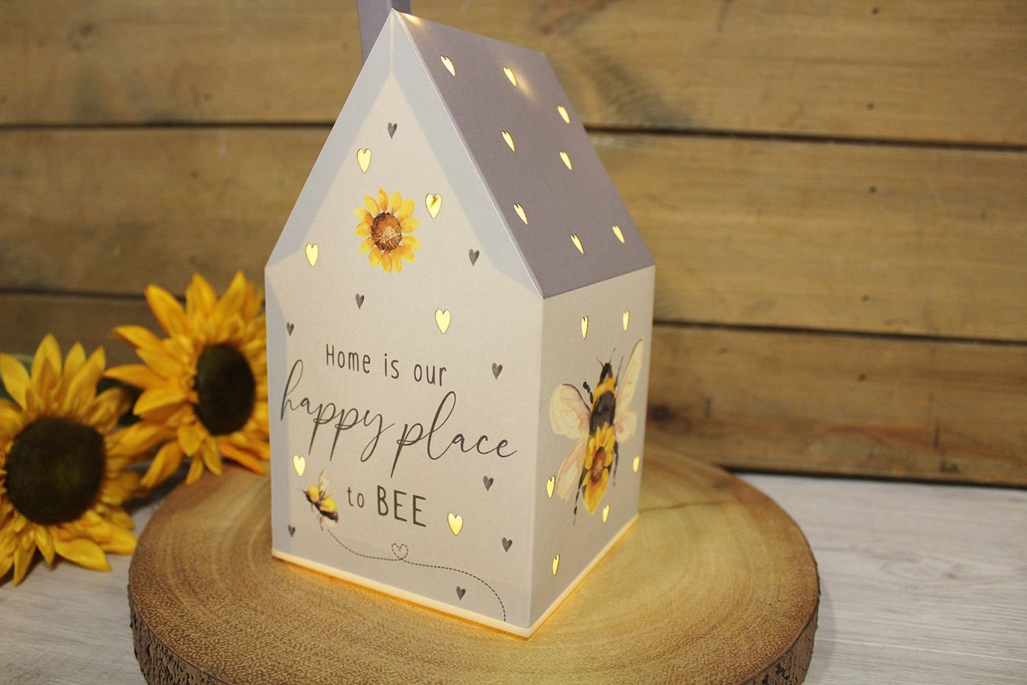 LED Bee House Lantern