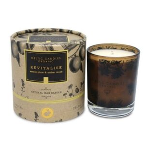 Celtic Candle Organic Revitalise Sweet Plum & Amber Boxed Tumbler