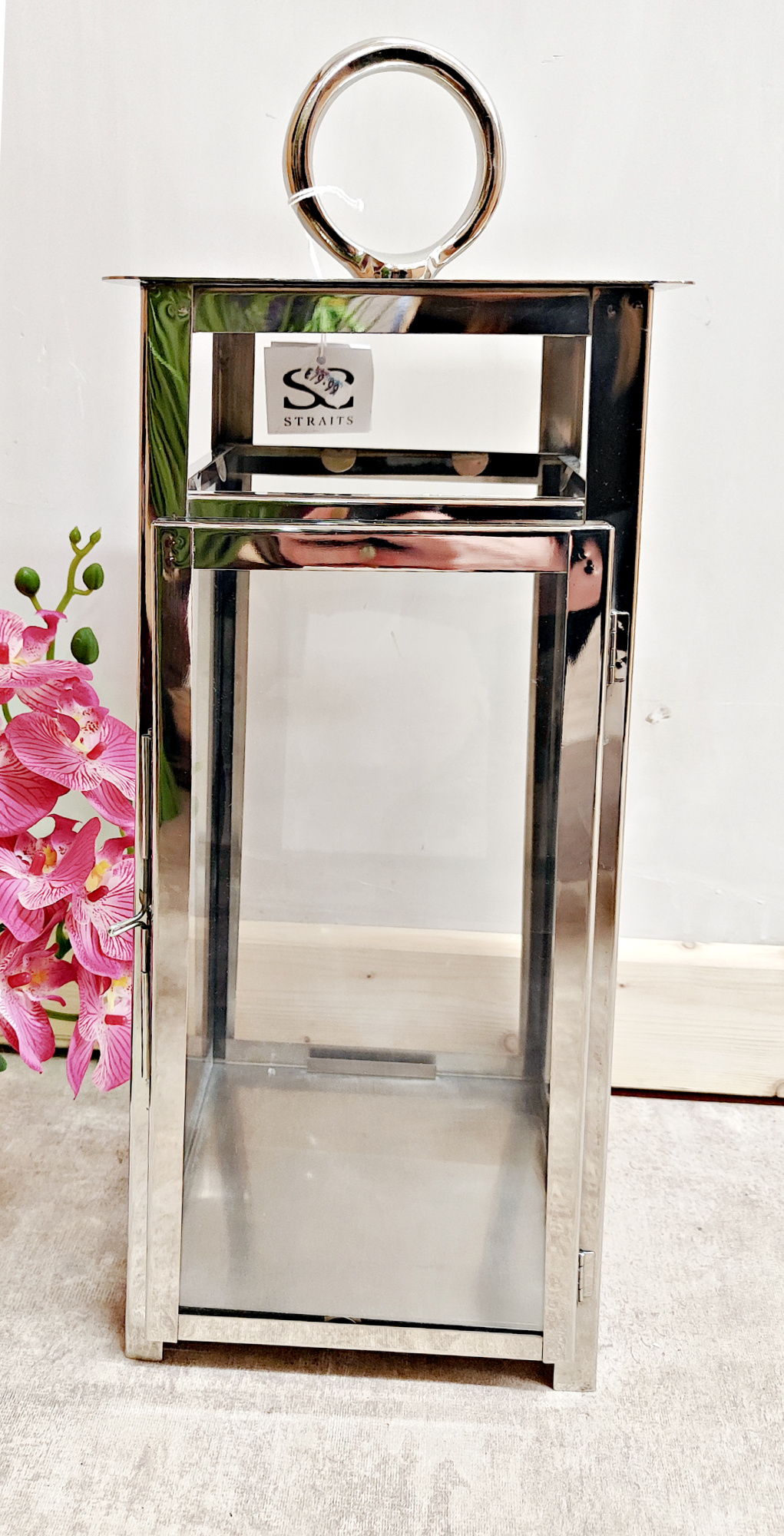 Square Lantern 20x45cm