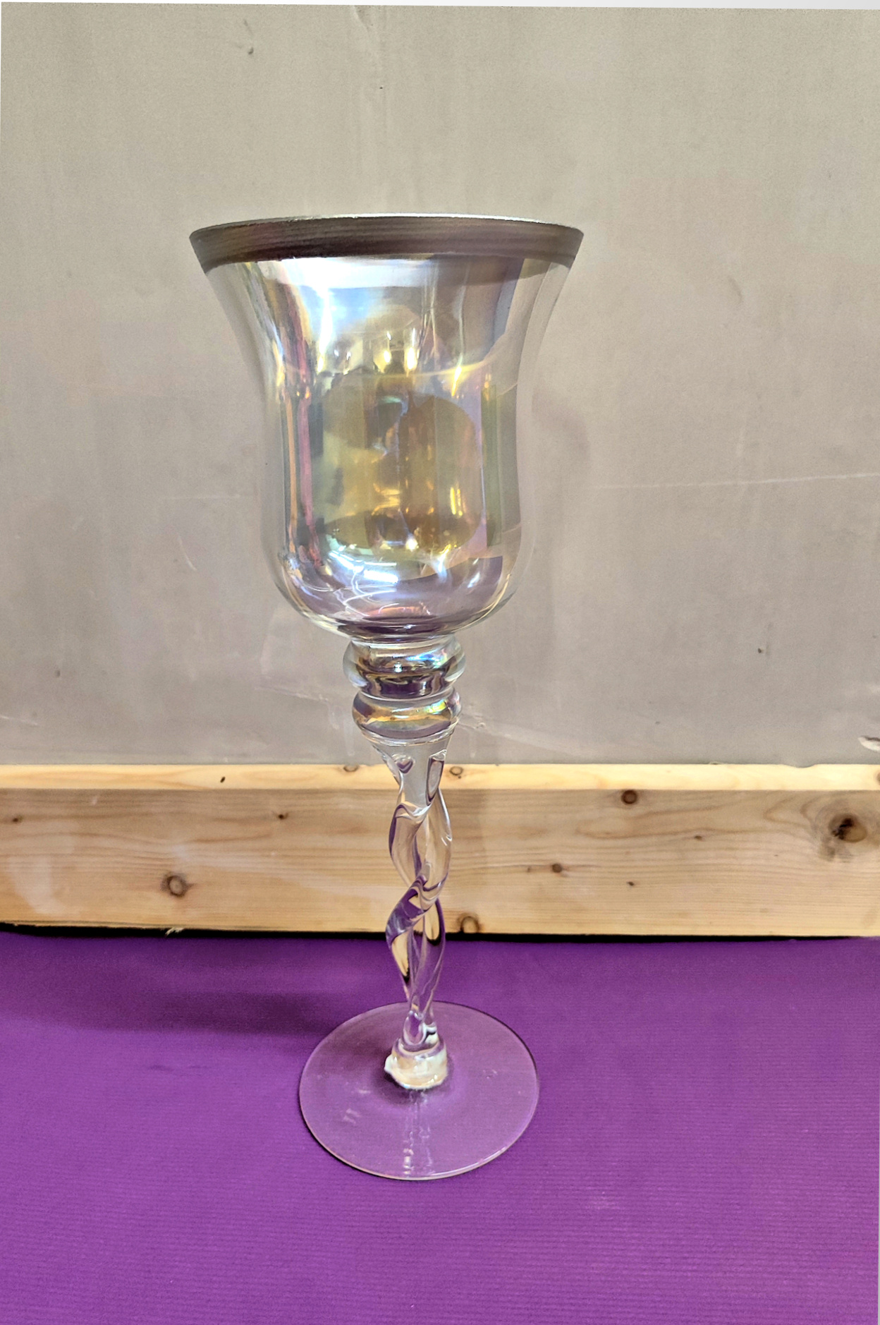 Lustre Goblet Candle Holder 35cm