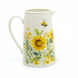 Sunflower Bee Ceramic Serving Jug