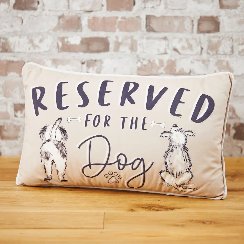 Reserved For Dog Cushion