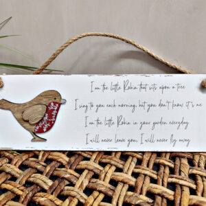 Robin Plaque Verse