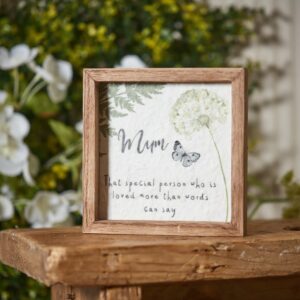 Mum Framed Textured Plaque