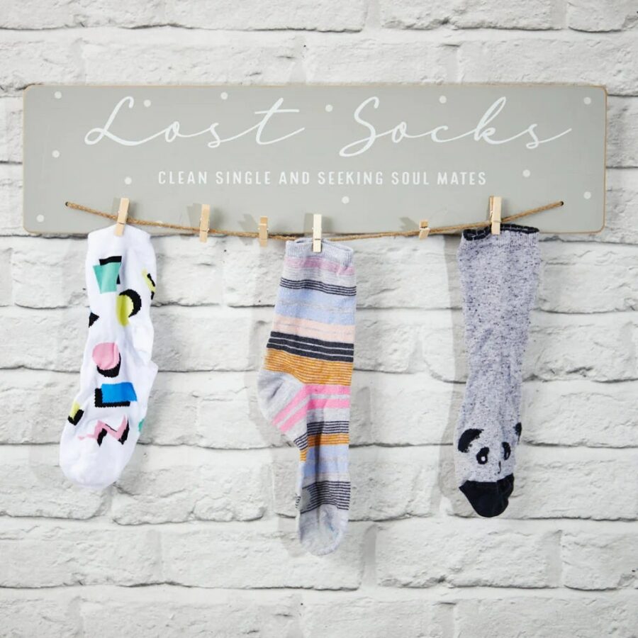 Lost Socks Peg Plaque