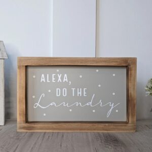 Alexa Laundry Plaque