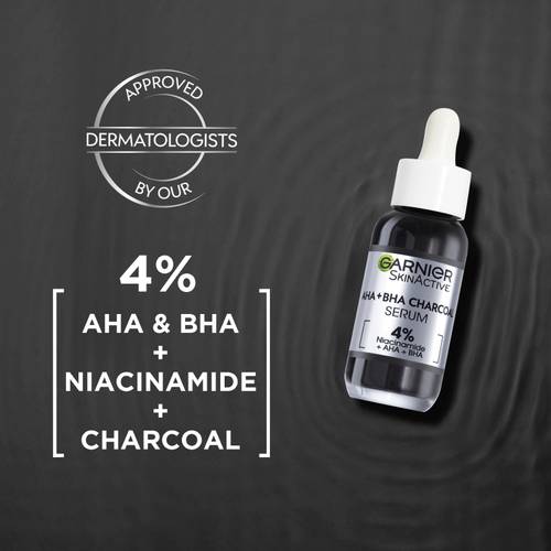 Garnier  AHA+BHA Charcoal Anti-Blemish Serum PURE ACTIVE