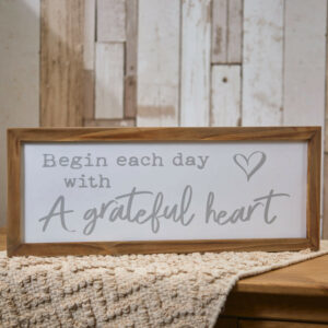 A Grateful Heart Plaque