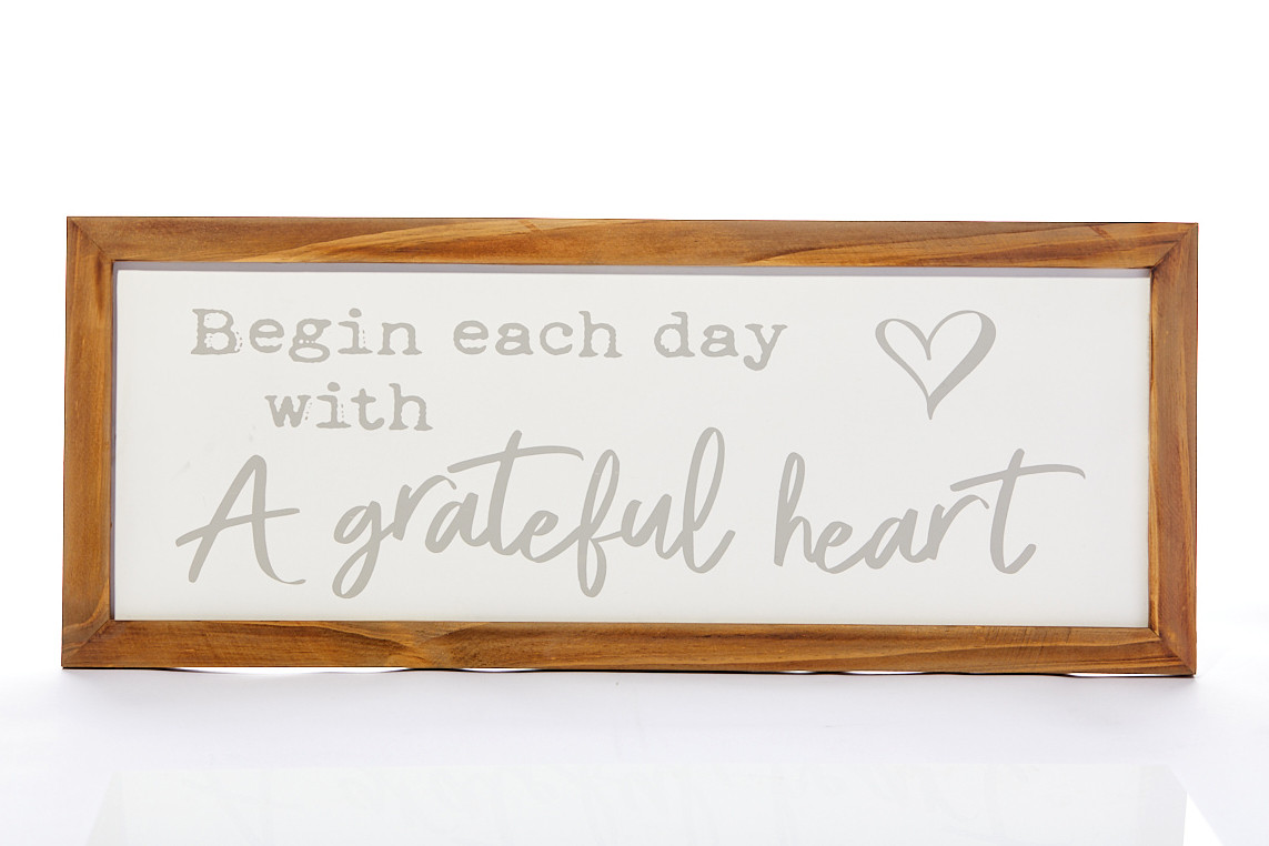 A Grateful Heart Plaque