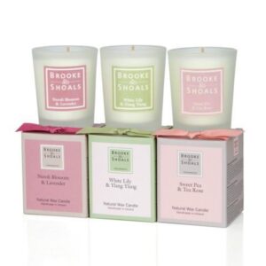 Travel Candles set of 3 -Floral Scents