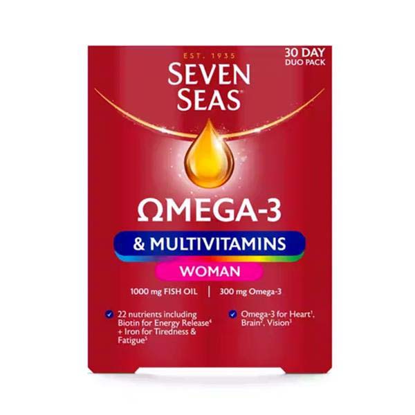 Seven Seas Omega-3 & Multivitamins Woman.