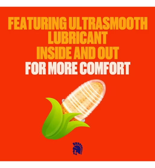 Trojan Ecstasy Ultra Ribbed Condoms 10s