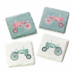 Vintage Tractor Coaster Set